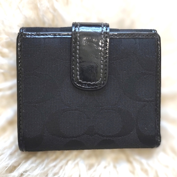 COACH Soho Pleated Signature French Purse Wallet Black F42816 RARE NWT - Picture 6 of 16
